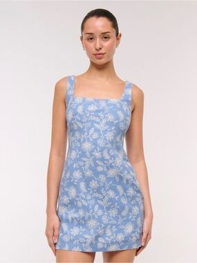 Abercrombie & Fitch Square-Neck Mini Dress